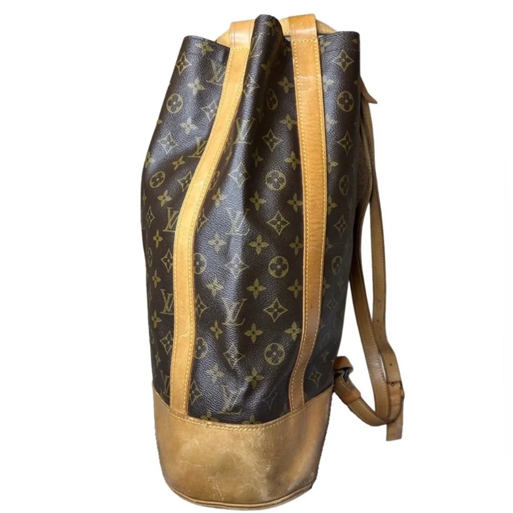 LOUIS VUITTON LV Monogram Randonnee GM Backpack Duffle Shoulder Bag RARE HTF